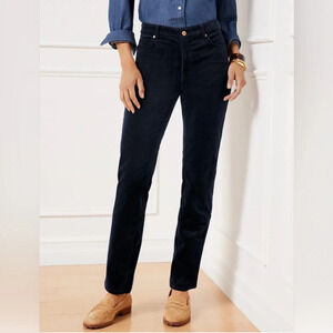 Talbots Indigo Blue Simply Flattering 5 Pocket Corduroy Pants Size 8 Petite